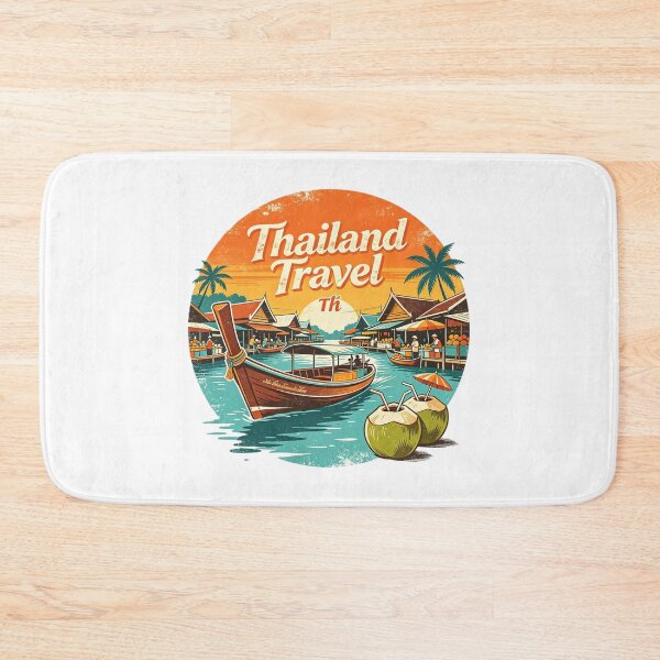 Item preview, Thailand – Floating Market Travel Art designed and sold by VladisWorld.