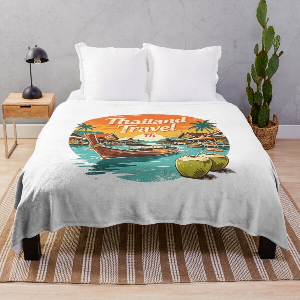 Item preview, Thailand – Floating Market Travel Art designed and sold by VladisWorld.