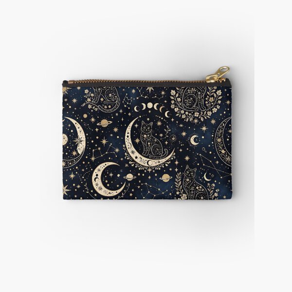 Item preview, celestial cat moon and stars pattern designed and sold by ArtDesignTp.