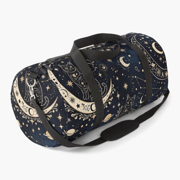 Item preview, celestial cat moon and stars pattern designed and sold by ArtDesignTp.