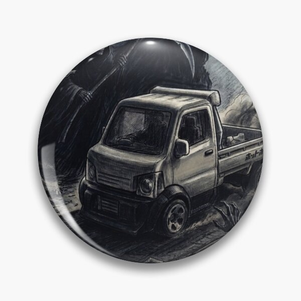 Item preview, Grim Reaper Kei Truck Halloween Horror Art designed and sold by redkat-4.
