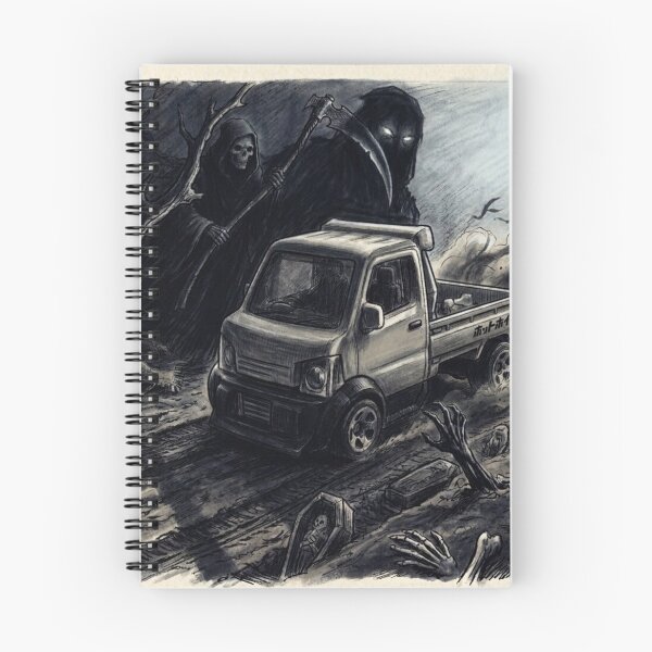 Item preview, Grim Reaper Kei Truck Halloween Horror Art designed and sold by redkat-4.