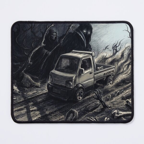 Item preview, Grim Reaper Kei Truck Halloween Horror Art designed and sold by redkat-4.
