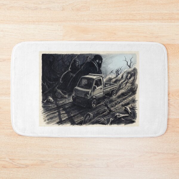 Item preview, Grim Reaper Kei Truck Halloween Horror Art designed and sold by redkat-4.