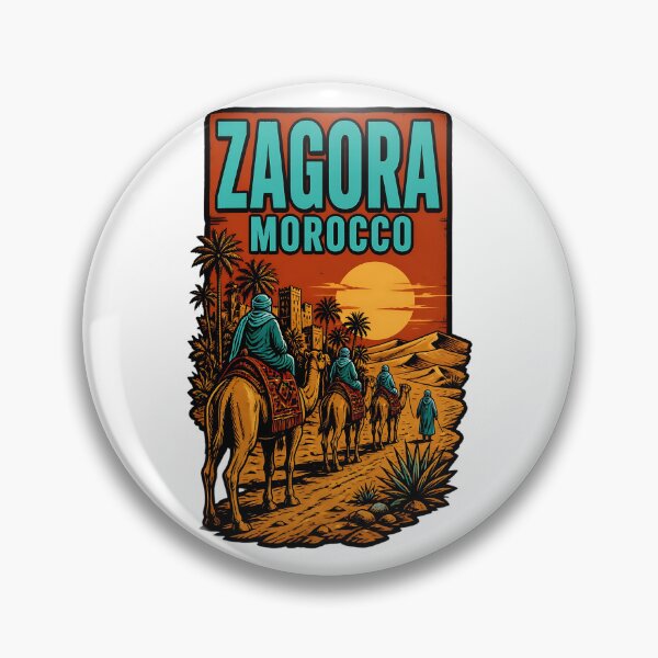 Item preview, Zagora Morocco Vintage Travel Tourism designed and sold by TravelersGems.
