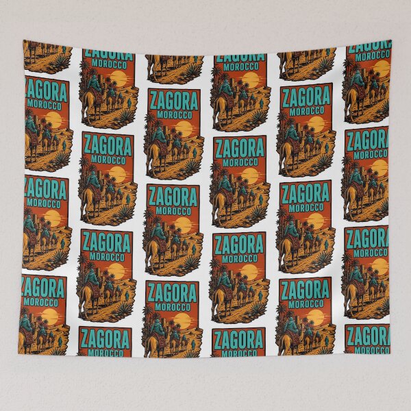 Item preview, Zagora Morocco Vintage Travel Tourism designed and sold by TravelersGems.