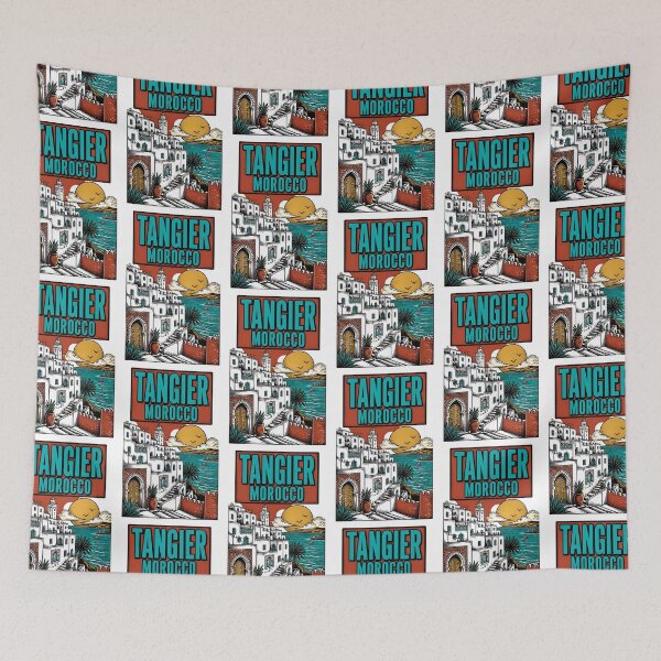 Item preview, Tangier Morocco Vintage Travel Tourism designed and sold by TravelersGems.
