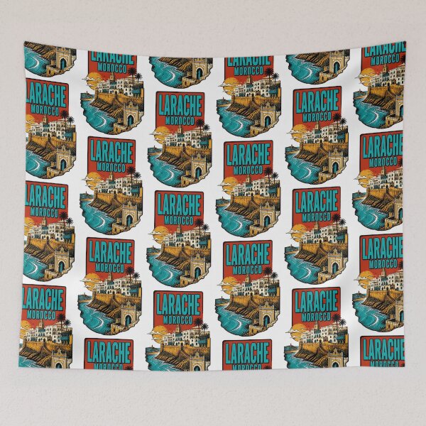 Item preview, Larache Morocco Vintage Travel Tourism designed and sold by TravelersGems.