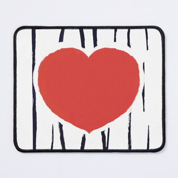Item preview, Hand Painted LOVE Typography with Red Heart designed and sold by Bald Guy Draws.
