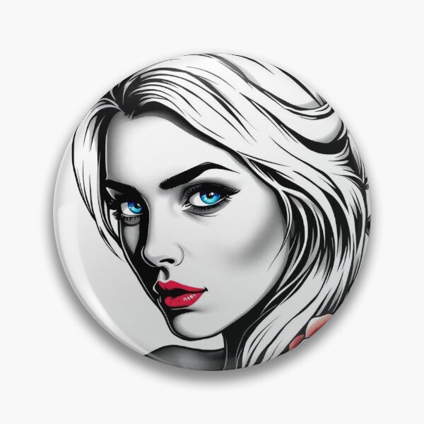 Item preview, Traditional Tattoo Blonde Girl with Rose – Classic Pin Up Art designed and sold by Fenomena Designs.