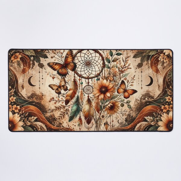 Item preview, Bohemian Dreamcatcher Butterfly Sunflower Celestial designed and sold by Fei Long Design Hub.