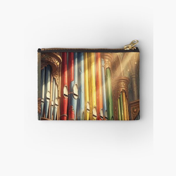 Item preview, Colorful Pipe Organ with Golden Sunlight Beams designed and sold by pinkal.