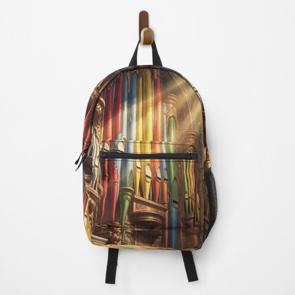 Item preview, Colorful Pipe Organ with Golden Sunlight Beams designed and sold by pinkal.