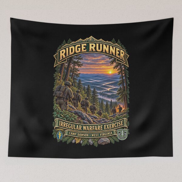 Item preview, Camp Dawson, West Virginia, - Ridge Runner - Unconventional - Irregular Warfare Exercise - 3D - Enhanced designed and sold by Military Insignia Products.