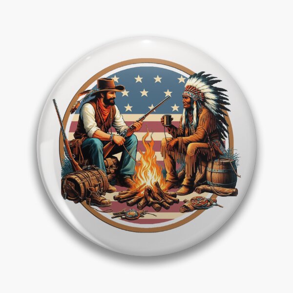 Item preview, VINTAGE COWBOY and NATIVE AMERICAN INDIAN, CAMPING, OLD WEST designed and sold by classic car craze.