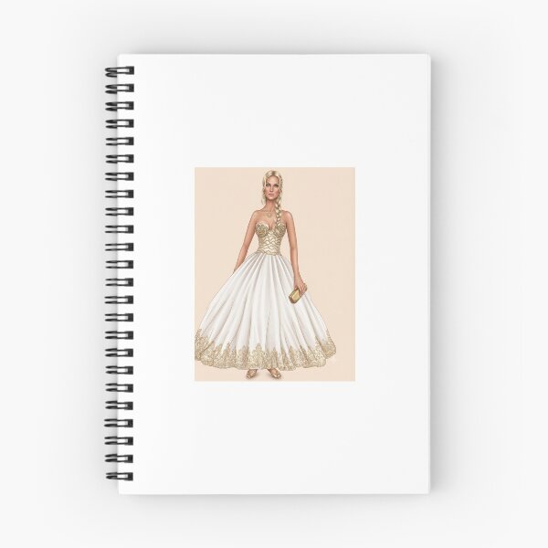 Item preview, Elegante novia rubia con vestido bordado en oro. designed and sold by Basakdraw.