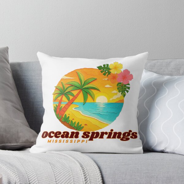 Item preview, Ocean Springs Mississippi Paper Cut Sunset | Gulf Coast Vacation Souvenir designed and sold by DonnaRaine.