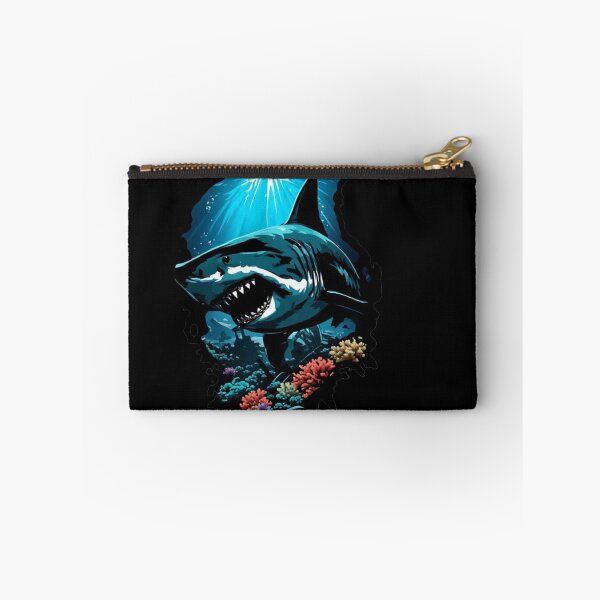 Item preview, Great white shark on coral reef designed and sold by KinoDesign.