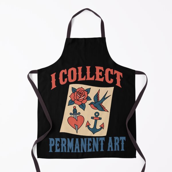 Item preview, I Collect Permanent Art Traditional Tattoo Flash Design designed and sold by TeeTimeTreasure.