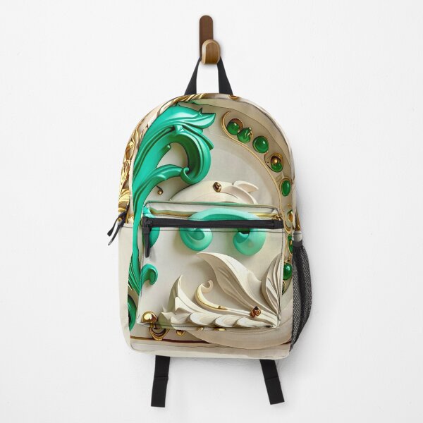 Item preview, Sculptural Emerald with Gold Enamel designed and sold by Vicky Brago-Mitchell®.