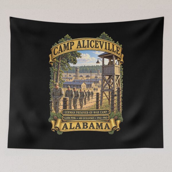Item preview, Camp Aliceville, Alabama - German POW Camp WWII - 3D - Enhanced designed and sold by Military Insignia Products.