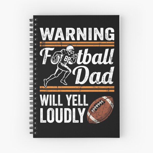 Item preview, Warning Football Dad Will Yell Loudly American Football Fan Father designed and sold by TeeVibesshop.