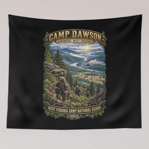 Item preview, Camp Dawson, Kingwood, West Virginia, - WVARNG - 3D - Enhanced designed and sold by Military Insignia Products.