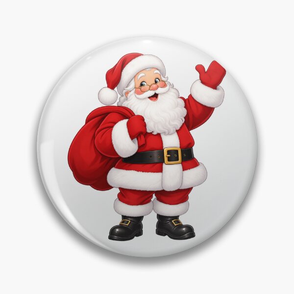 Item preview, Cheerful Santa Waving with Gift Sack designed and sold by MIRANDA CREATIVE.