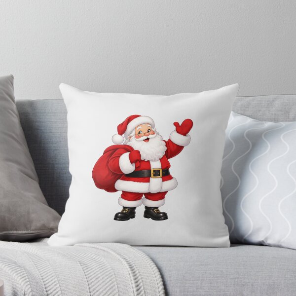 Item preview, Cheerful Santa Waving with Gift Sack designed and sold by MIRANDA CREATIVE.