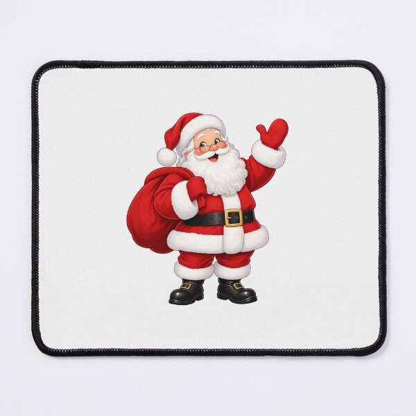 Item preview, Cheerful Santa Waving with Gift Sack designed and sold by MIRANDA CREATIVE.