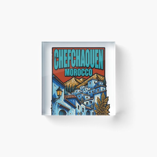 Item preview, Chefchaouen Morocco Vintage Travel Tourism designed and sold by TravelersGems.
