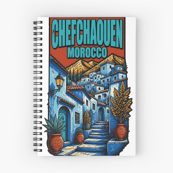 Item preview, Chefchaouen Morocco Vintage Travel Tourism designed and sold by TravelersGems.
