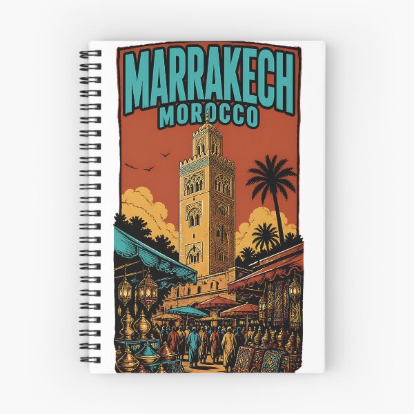 Item preview, Marrakech Morocco Vintage Travel Tourism designed and sold by TravelersGems.