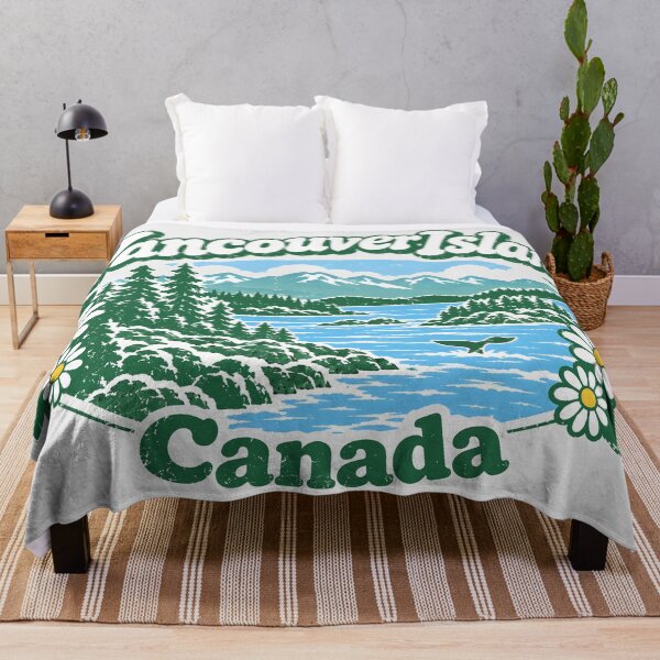Item preview, Vancouver Island Cute Groovy Landscape designed and sold by HowToCanadian.