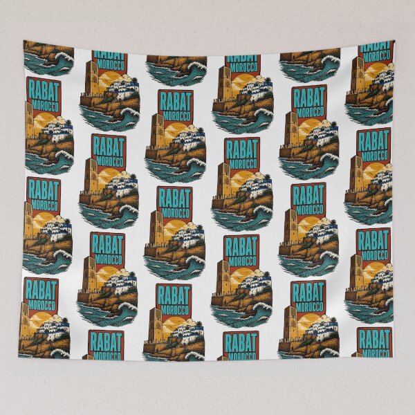 Item preview, Rabat Morocco Vintage Travel Tourism designed and sold by TravelersGems.