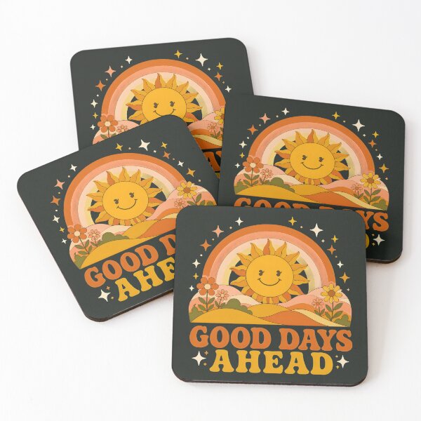 Item preview, Good Days Ahead Retro 70s Sunshine Positive Affirmation designed and sold by DoceVaga.