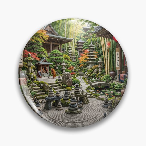 Item preview, Traditional Japanese Zen Garden and Temple designed and sold by snoWorkshop.
