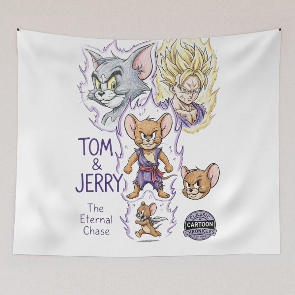 Item preview, Tom and Jerry Super Saiyan Anime Parody designed and sold by Bywai.