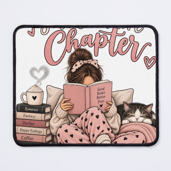 Item preview, Just One More Chapter – Cozy Book Lover Girl designed and sold by Jolie Cadence.