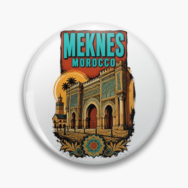 Item preview, Meknes Morocco Vintage Travel Tourism designed and sold by TravelersGems.