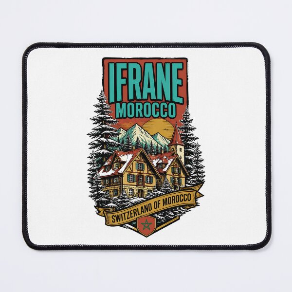Item preview, Ifrane Morocco Vintage Travel Tourism designed and sold by TravelersGems.