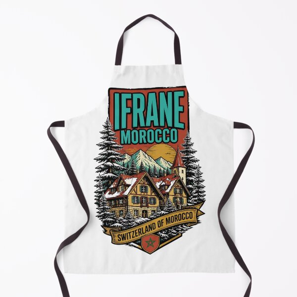 Item preview, Ifrane Morocco Vintage Travel Tourism designed and sold by TravelersGems.