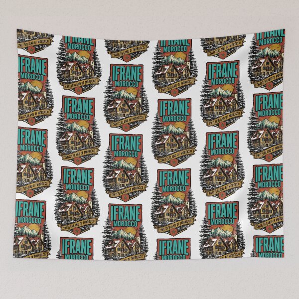 Item preview, Ifrane Morocco Vintage Travel Tourism designed and sold by TravelersGems.