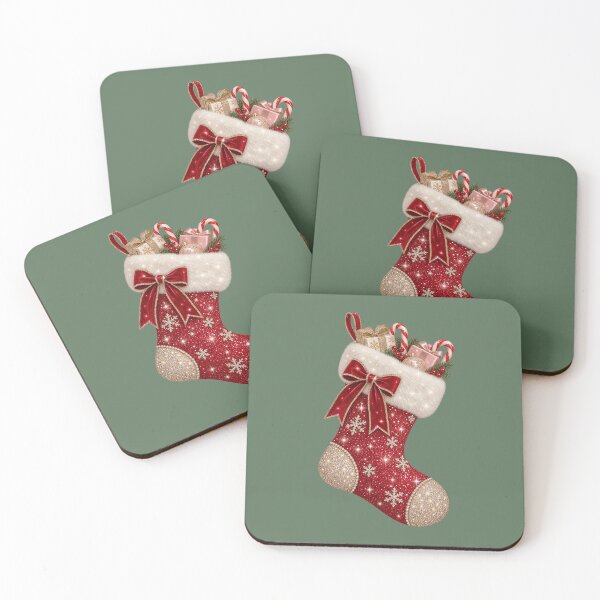 Item preview, Glittering Gift-Filled Christmas Stocking designed and sold by MIRANDA CREATIVE.