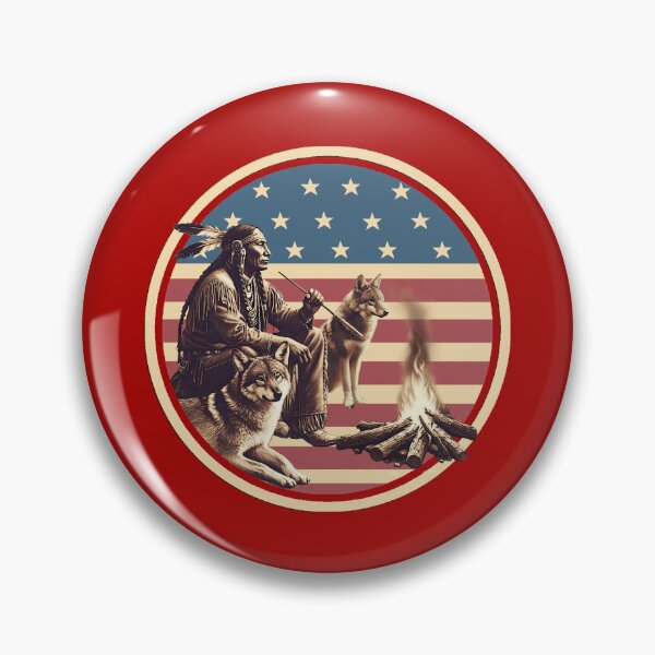 Item preview, VINTAGE NATIVE AMERICAN INDIAN BRAVE, WOLF, COYOTE, WESTERN designed and sold by classic car craze.