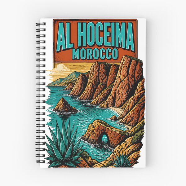 Item preview, Al Hoceima Morocco Vintage Travel Tourism designed and sold by TravelersGems.