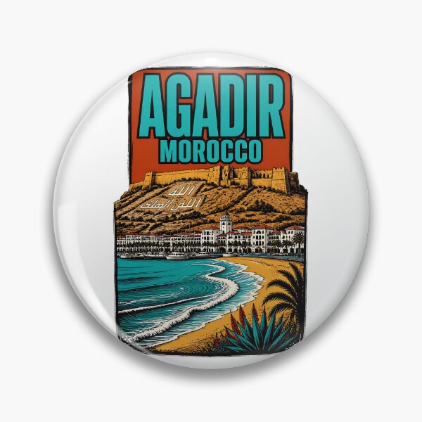 Item preview, Agadir Morocco Vintage Travel Tourism designed and sold by TravelersGems.