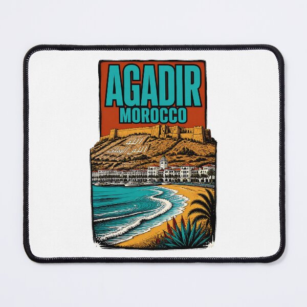 Item preview, Agadir Morocco Vintage Travel Tourism designed and sold by TravelersGems.