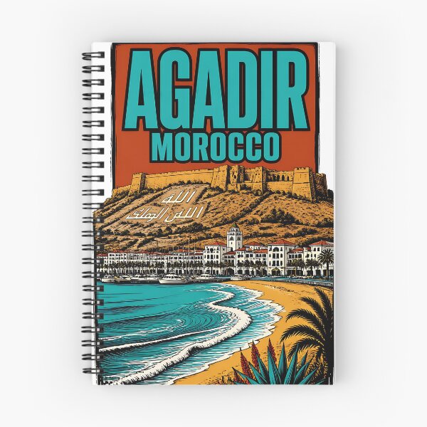 Item preview, Agadir Morocco Vintage Travel Tourism designed and sold by TravelersGems.