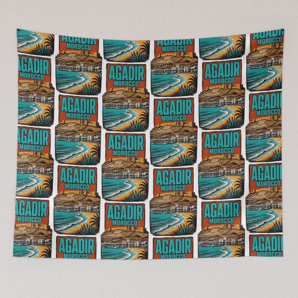 Item preview, Agadir Morocco Vintage Travel Tourism designed and sold by TravelersGems.